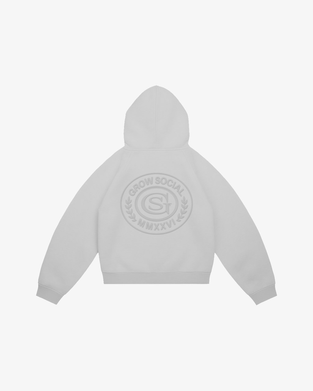 Crest Zip Hoodie (Grey)
