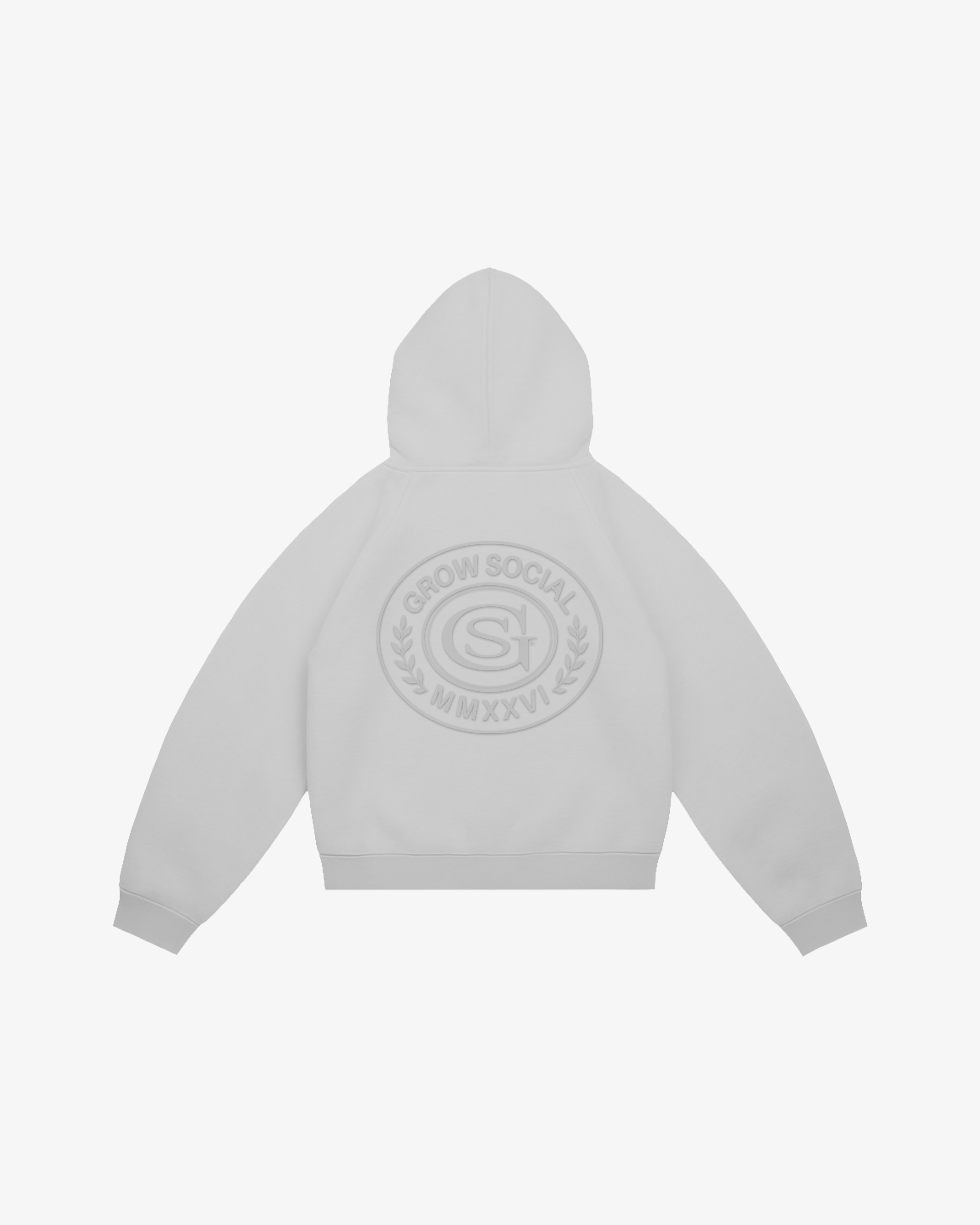 Crest Zip Hoodie (Grey)